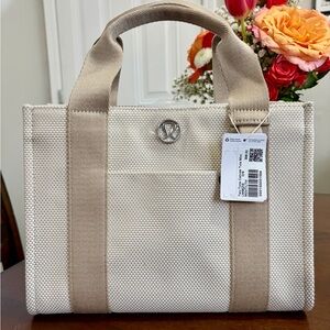 Lululemon Athletica Two-Tone Canvas Mini Tote Bag 4.5L